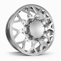 Jantes forgées sur mesure à 10 trous 10x225 avec rebord profond en aluminium pour camions lourds Ford F450 F550