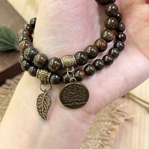 Pulsera de Piedra Natural con Cuentas de Vidrio Coloridas, Estimulante de Confianza, Recomendada, con Plan de Precios por Niveles - Product Image 1