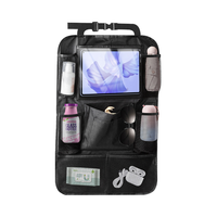 Tas Organizer Penyimpanan Kursi Mobil Universal Mewah Berkualitas Tinggi Multifungsi Murah Bahan Oxford dengan Layar Sentuh untuk Tablet