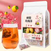 Chinese Rose Prickly Pear Koudgezetelde Gemengde Thee in Zakjes 150g 30 Individueel Verpakte Driehoekige Sachets Anhui 18 Maanden Houdbaar