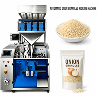 Machine d'emballage efficace pour sachets préformés de granulés d'oignon déshydraté, d'ail et de gingembre, avec scellage et peseuse multi-têtes