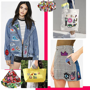 Patch brodé personnalisé pour vêtements, forme irrégulière, logo chiffre lettre, motif 'Girl Gang', thermocollant - Product Image 5