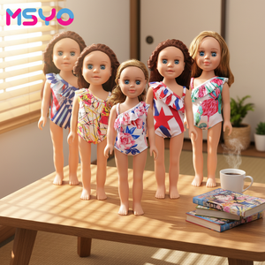 MSYO 18 pouces – Nouveauté : <span class=keywords><strong>Maillot</strong></span> <span class=keywords><strong>de</strong></span> <span class=keywords><strong>bain</strong></span> tendance pour poupée avec vêtements imprimés - Product Image 3