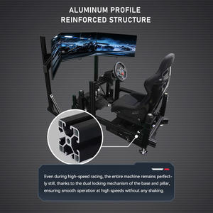 Chaise de simulateur de course automobile F1 à trois écrans avec structure en alliage d'aluminium et mouvement 3 DOF, <span class=keywords><strong>prix</strong></span> de gros - Product Image 6