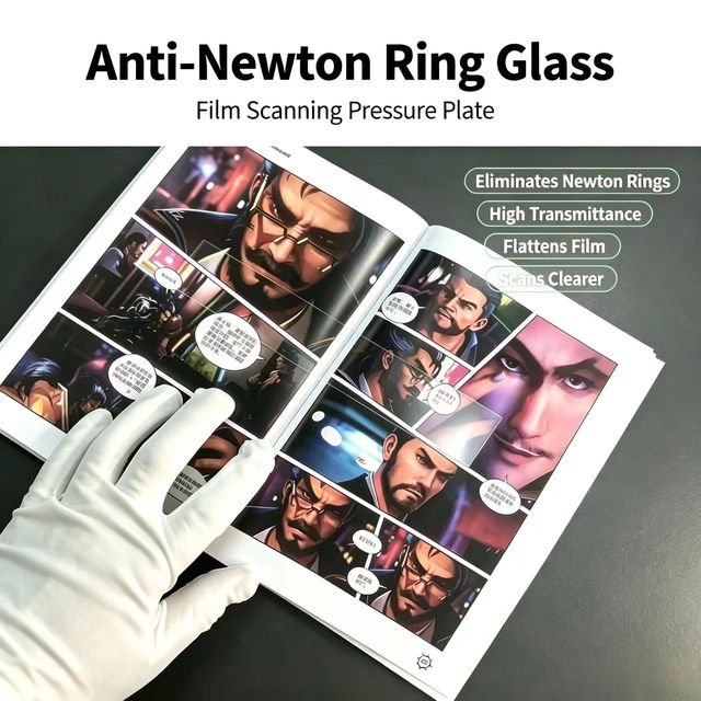 204*35*1.8mm Anti-Newton Ring Glass Film Scanner Viewing Film Scanner Tablet Specialized Size Customizable