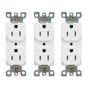 US Certification 125v Tamper Resistant Duplex Receptacle Wall Electrical Switches And Wall Outlet Nfc Socket Outlet