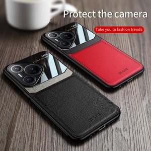 Étui de Protection d'objectif de caméra en cuir mat de luxe pour <span class=keywords><strong>Huawei</strong></span> Pura 70 Ultra 70 Pro P50 P40 <span class=keywords><strong>P30</strong></span> P20 Pro Art couverture de pare-chocs en Tpu souple - Product Image 5