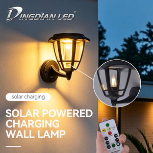 Lámpara <span class=keywords><strong>Solar</strong></span> LED Dingdian para <span class=keywords><strong>Pared</strong></span>, Iluminación Exterior Impermeable, Luz de Jardín para Patio, Montaje en <span class=keywords><strong>Pared</strong></span>, Doble Fuente de Alimentación, 3 Colores, 2W - Product Image 1