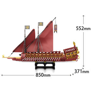 Reobrix 66105 Velero Flying Dutchman, Bloques de Construcción, Modelo de Juguete de Construcción, Plástico ABS Compatible con - Product Image 2