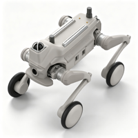 Robot quadrupède bionique intelligent avec moteur et pompe, reconnaissance visuelle, compagnon intelligent pour animaux de compagnie YY-CAID-L1-W
