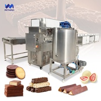 Petite ligne de refroidissement multifonctionnelle pour enrober les biscuits, machine manuelle d'enrobage pour beignets, dattes et boules de chocolat