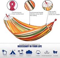 Hamac de camping portable au design moderne, en toile, pliable, pour l'extérieur et la plage, en promotion à prix réduit