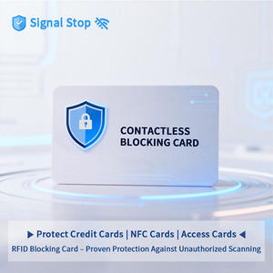 Carte de blocage RFID NFC 13,56 MHz pour portefeuille, voyage, protection anti-signal, étanche - Product Image 5