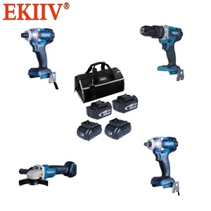Kit combiné perceuse sans fil avec batterie Li-ion 20V rechargeable, tournevis, <span class=keywords><strong>visseuse</strong></span> à percussion - 1 ensemble OEM - Product Image 2
