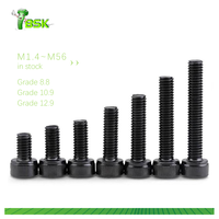 Vis DIN912 grade 12.9 boulons à six pans creux nickel noir vis à tête Allen