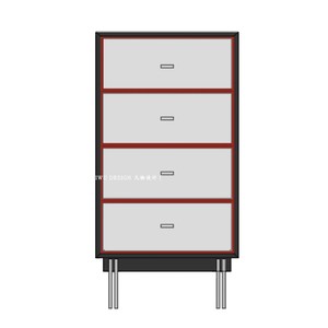 Minimalist <b>Mirrored</b> Dresser Stainless Steel Nine Drawer Storage Cabinet For Bedroom Living Room - Product Image 5