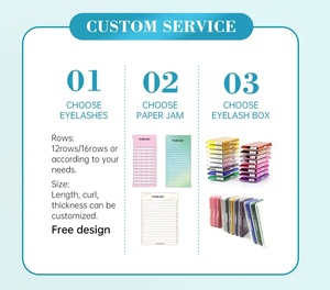 Đặc biệt Curl L/L +/lb/LC/LD/Lu/M/N Curl giả lông mi mở rộng Matte khay màu đen cá nhân cổ điển lông mi mở rộng - Product Image 6