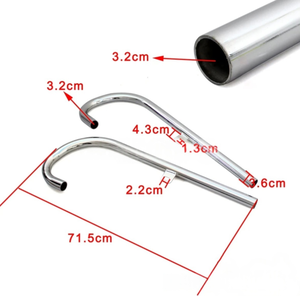 Tubos de Escape Retro Metálicos Nuevos de 24 HP para Motocicleta con Sidecar Ural K750 M1 M72 R71 R12 Dnepr MT12 CJK750 - Product Image 6