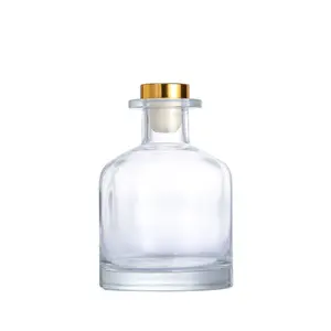 Luxe 50Ml Heldere Lege Aroma Reed Diffuser Fles Glazen Reed Diffuser Parfumflesjes Met Kurk