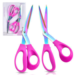 กรรไกรตัดผ้ามืออาชีพ สแตนเลส 21 ซม. สีดำ รูปตัววี สำหรับตัดผ้าและเย็บผ้า - Product Image 5