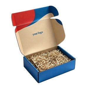 Maßgefertigte Luxus-Papierversandbox mit Einlage für Kleidung und Socken Verpackung mit Gedrucktem Logo Mehrfarbige Karton-Versandbox - Product Image 1