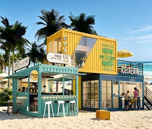 Casa Mobile <span class=keywords><strong>in</strong></span> Legno e Acciaio, Chiosco Espandibile, Design Industriale, Negozio di Tè al Latte, Uso <span class=keywords><strong>in</strong></span> Centro Commerciale, Villa, <span class=keywords><strong>Campeggio</strong></span>, Hotel, Bagno - Product Image 1