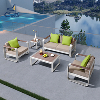 Coets Hervorragende Garten garnitur Chaiselongue Metall Aluminium moderne Outdoor-Sofas für die Terrasse