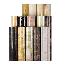 Rollos de Lámina de PVC, Película de Laminación de PVC, Decoración de Tableros con Diseño de Madera, Películas para Muebles, Película con Patrón de Madera, Mármol y Piedra