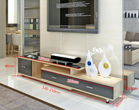 Nouvelle Table TV et Meuble TV en Bois Moderne avec Tiroir pour Salon