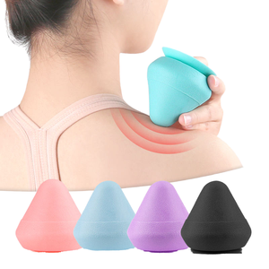 JIRUI New Solid Tapered Fascia Roller Back Massager with TPE Material and Suction Cup for Neck Shoulder Foot Massage - Product Image 1