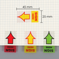 Foska – Bloc-notes adhésifs PET de différentes couleurs, autocollants de rappel, étiquettes de notes, marque-pages de rappel, onglets de livre