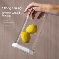 Pot de stockage en plastique transparent moderne en forme de rectangle techniques d'injection pour l'organisation des repas de céréales de cuisine matériau PP
