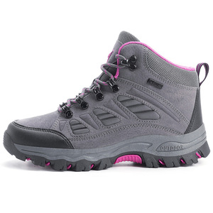 Scarponi <span class=keywords><strong>da</strong></span> <span class=keywords><strong>Trekking</strong></span> Unisex <span class=keywords><strong>con</strong></span> <span class=keywords><strong>Tacco</strong></span> Medio per Tutte le Stagioni, Design <span class=keywords><strong>con</strong></span> Lacci per Corsa, Campeggio e Alpinismo - Product Image 1