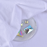 Perles en résine transparentes AB à dos plat de 6 mm à coudre pour chaussures de femme, sacs de mariage, strass faits à la main