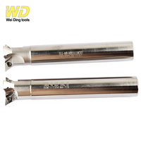 Fraise à rainurer en queue d'aronde YW45 YW55 YW60 à queue droite pour usinage CNC, fraise à rainurer en V, pour plaquettes DCMT07 DCMT11 en carbure OEM