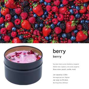 Candele per Aromaterapia di Alta Gamma in Lattina Cera di Soia Candele Profumate Fiori Secchi Candele per Aromaterapia all'Ingrosso - Product Image 6