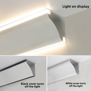 Lampada Lineare a LED <span class=keywords><strong>Serie</strong></span> 6000 da Soffitto per Angolo Superiore Luminoso per Soggiorno Installazione Senza Scanalature per Angolo Interno Linea in Gesso a Vista - Product Image 4