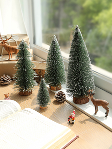Hot Selling 10/15/20/25/30/35cm Mini Christmas Tree Natale Xmas <b>Tabletop</b> Decor Home Decoration Christmas Centerpiece - Product Image 2