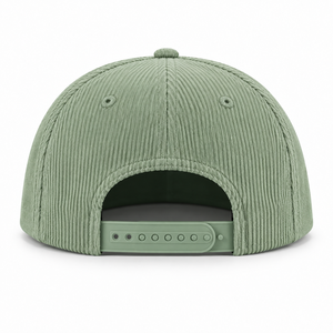 Casquette Snapback à visière incurvée de haute qualité, bicolore, 5 panneaux, avec logo brodé 3D personnalisé, en velours côtelé, style baseball - Product Image 5