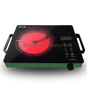 Vente flash Plaque de cuisson à induction électrique haute puissance <span class=keywords><strong>Silver</strong></span> <span class=keywords><strong>Crest</strong></span> 2200W Portable Contrôle tactile Plaque infrarouge pour fondue pour usage domestique - Product Image 1