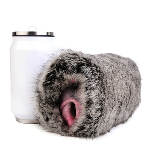 Masturbador Masculino de Doble Canal GEEBA, Estimulador Peludo con Forma de Vagina y Ano de Perro, para Masturbar el Pene, Juguetes Sexuales de Bolsillo para Hombres - Product Image 2