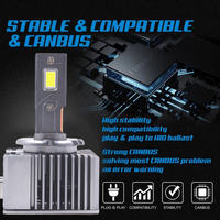 CAR-REFINE D1s Led M20 90W Canbus D2S D4S ampoule de phare Led 8600LM LED série D systèmes d'éclairage automatique D3S D8S phares antibrouillard Led de voiture