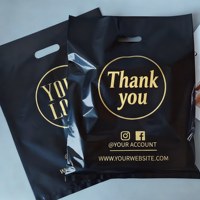 Sacs à main personnalisés imprimés pour magasins de détail, sacs d'emballage pour vêtements, sacs en plastique découpés pour vêtements