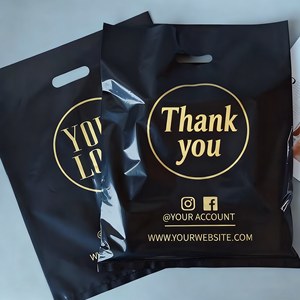 Borse Personalizzate con Design Stampato per Negozi al Dettaglio, Sacchetti di Plastica per Imballaggio Abbigliamento, Buste Fustellate in Plastica per Vestiti - Product Image 1