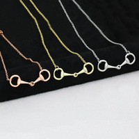 Collier pendentif mors de cheval délicat pour amoureuses des animaux, chaîne classique équestre pour femmes