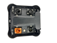 Projecteur de scène LED AMG IP65 9x18W RGBWA UV 6-en-1 avec batterie 12000mAh DMX Uplight en alliage d'aluminium, angle de lentille 15/40° pour extérieur