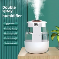 Humidifier Meja 1.3L Cool Mist Top Fill, Penjualan Terlaris 2026, Tenang 20Db, Ultrasonik Aromaterapi, Daya Listrik USB/Plug-in, Untuk Kamar Tidur