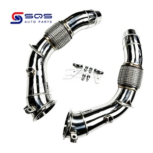 Tuyau d'échappement droit poli de haute qualité SQS OEM/ODM pour BMW F10 M5 F06 M6 – Tuyaux d'essai - Product Image 4