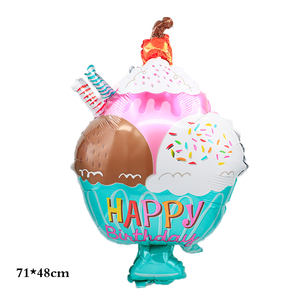 DJTSN grande ciambella Popcorn ghiaccio caramelle palloncini di stagnola negozio di Dessert forniture per feste di buon compleanno decorazioni per bambini palloncino all'ingrosso - Product Image 5