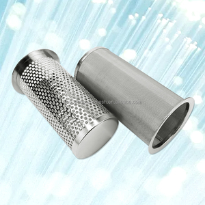 304 316 316L paslanmaz çelik kaynaklı delikli drenaj filtresi Mesh su arıtma için silindir filtre sepet - Product Image 1